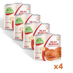 Pişmiş Islak Hamburger 200g x 4 Adet